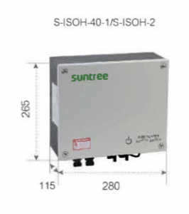 suntree rapid shutdown dimensions