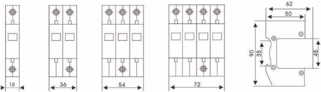 Suntree AC SPD SUP1-40 2P 275VAC T2