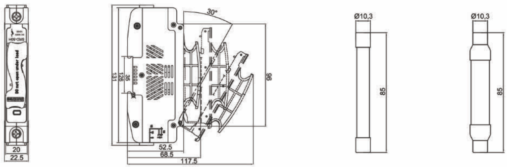 Suntree DC Fuse Link SRD-50H 30-50A 1P 1500VDC