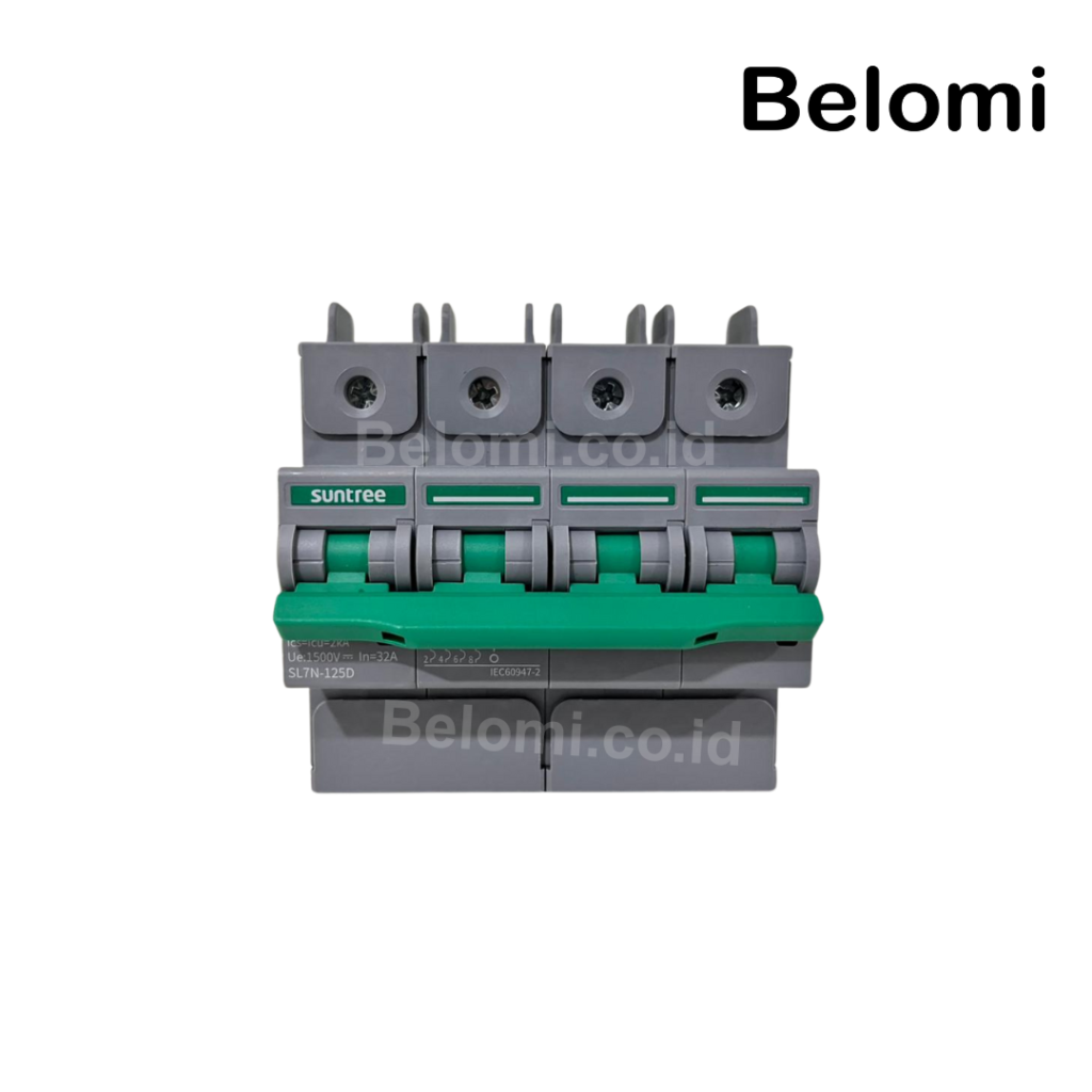 Suntree DC MCB SL7N-125D 1P 600VDC (63A) Suntree DC MCB SL7N-125D 1P 250VDC (125A) Suntree DC MCB SL7N-125D 2P 1000VDC (16A, 20A, 32A, 40A, 63A, 80A) Suntree DC MCB SL7N-125D 4P 1500VDC (32A)