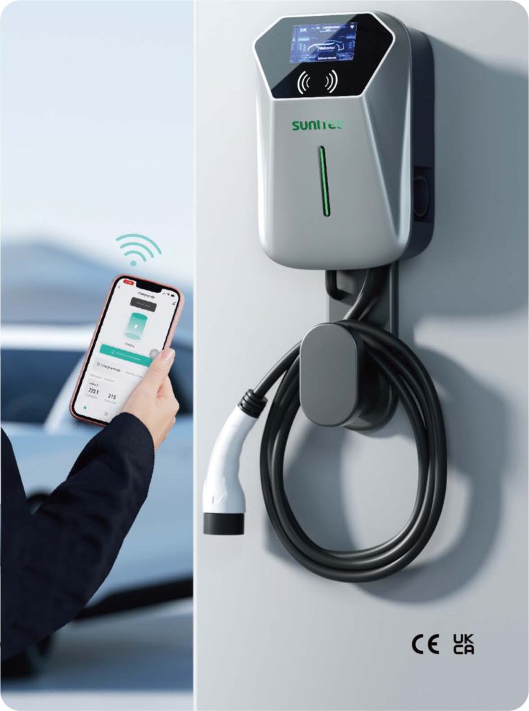 Suntree EV Charger SWG5E EU type (7kw 32A, 11kw 16A) Suntree EV Charger Pedestal