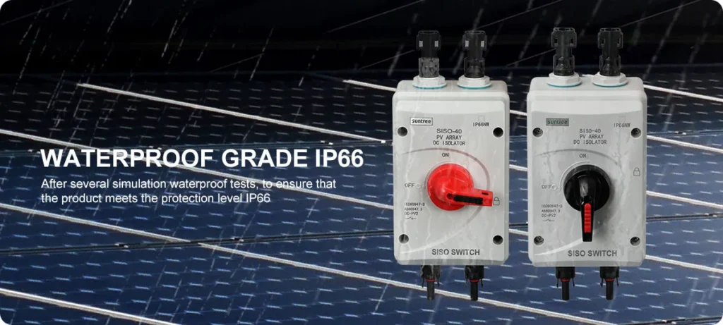 Suntree Isolator Switch SISO-40 10-40A 4P 1000VDC