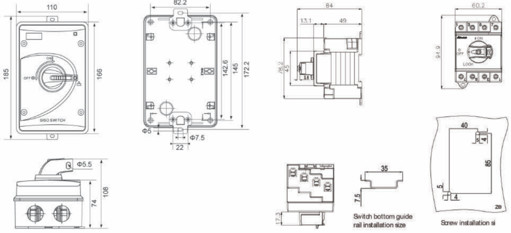 Suntree Isolator Switch SISO-40 10-40A 4P 1000VDC